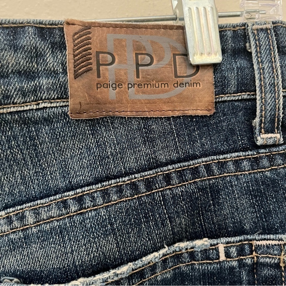 Paige Premium Denim Jrg Relaxed Fit Distressed Jeans Y2K Made In USA - Picture 6 of 9